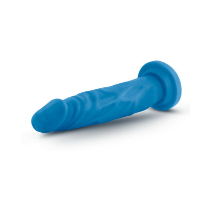 NEO 7.5 IN. DUAL DENSITY DILDO NEON BLUE