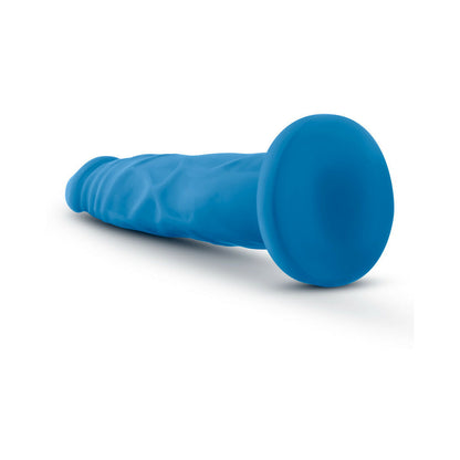 NEO 7.5 IN. DUAL DENSITY DILDO NEON BLUE