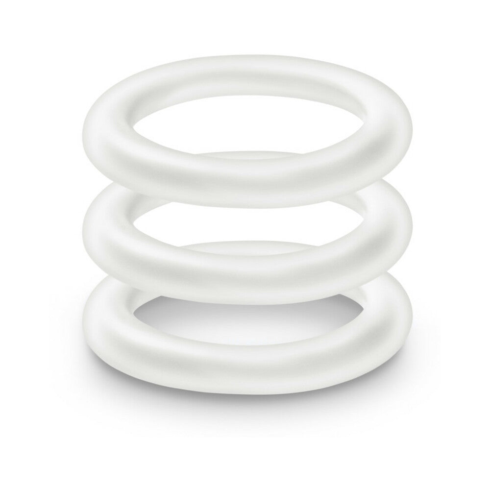 PERFORMANCE VS2 PURE PREMIUM SILICONE COCKRINGS 3-PACK SMALL WHITE