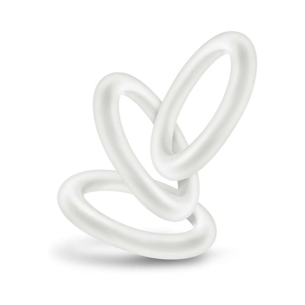 PERFORMANCE VS2 PURE PREMIUM SILICONE COCKRINGS 3-PACK SMALL WHITE