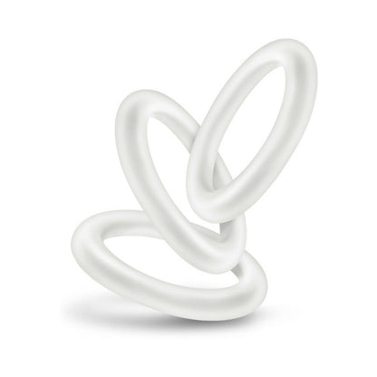 PERFORMANCE VS2 PURE PREMIUM SILICONE COCKRINGS 3-PACK SMALL WHITE