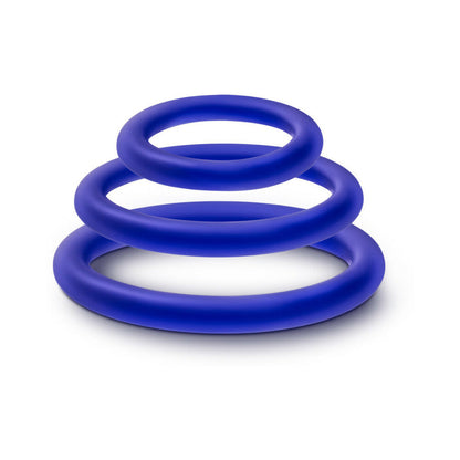 BLUSH - PERFORMANCE VS4 PURE PREMIUM SILICONE COCKRINGS 3 PACK SET