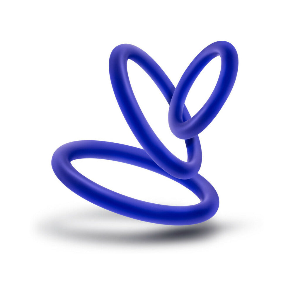 BLUSH - PERFORMANCE VS4 PURE PREMIUM SILICONE COCKRINGS 3 PACK SET