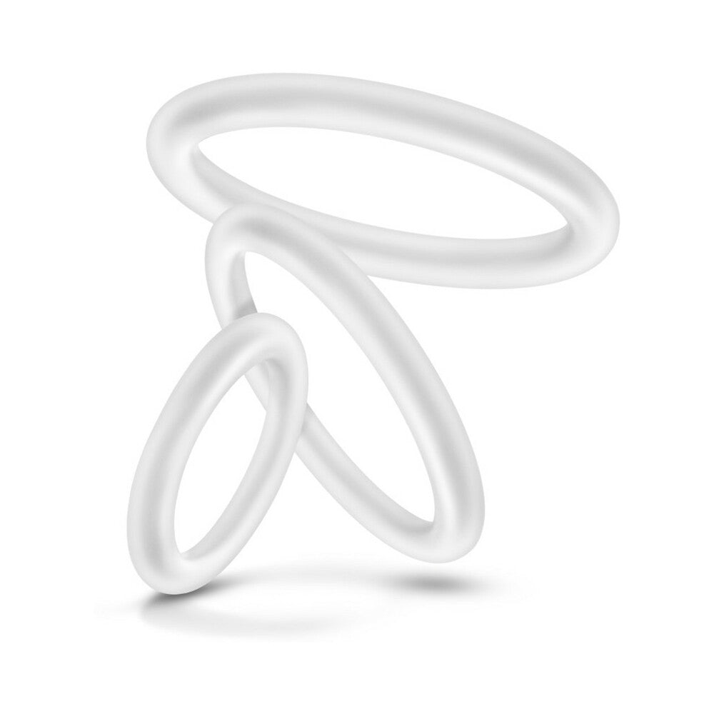 PERFORMANCE VS4 PURE PREMIUM SILICONE COCKRINGS 3-PACK SET WHITE