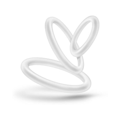 PERFORMANCE VS4 PURE PREMIUM SILICONE COCKRINGS 3-PACK SET WHITE