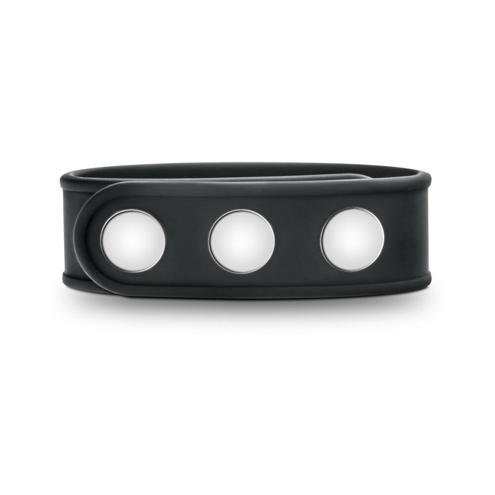 BLUSH - PERFORMANCE VS5 SILICONE 3-SNAP COCK STRAP BLACK