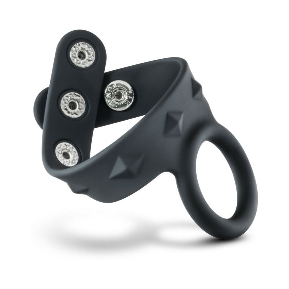 PERFORMANCE VS6 SILICONE COCK & BALL STRAP BLACK