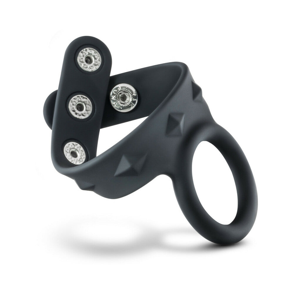 PERFORMANCE VS7 SILICONE COCK & BALL STRAP LARGE BLACK