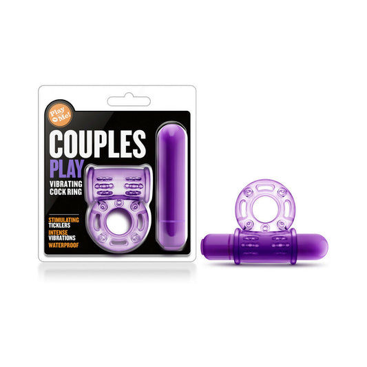 BLUSH - PLAY WITH ME COUPLES PLAY VIBRATING COCKRING PURPLE