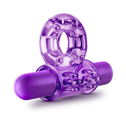 BLUSH - PLAY WITH ME COUPLES PLAY VIBRATING COCKRING PURPLE