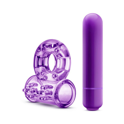 BLUSH - PLAY WITH ME COUPLES PLAY VIBRATING COCKRING PURPLE