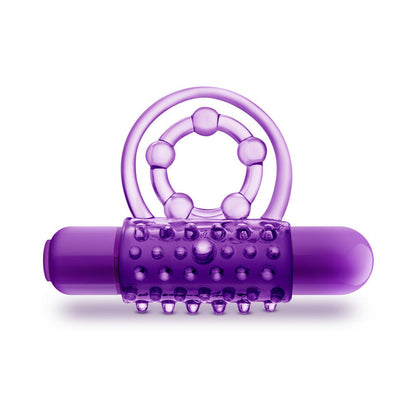 BLUSH - PLAY WITH ME THE PLAYER VIBRATING DOUBLE STRAP COCKRING PURPLE
