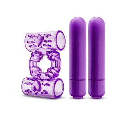 BLUSH - JUEGA CONMIGO ANILLO VIBRADOR DOBLE PARA PENE MORADO