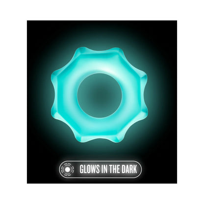 BLUSH - STAY HARD GLO NUTZ COCKRING 40-PIECE DISPLAY FISHBOWL BLUE