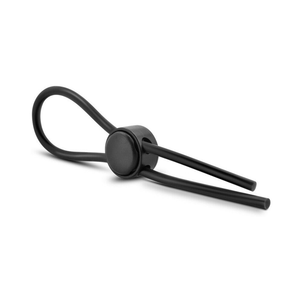 STAY HARD SILICONE LOOP LASSO/BOLO COCKRING BLACK