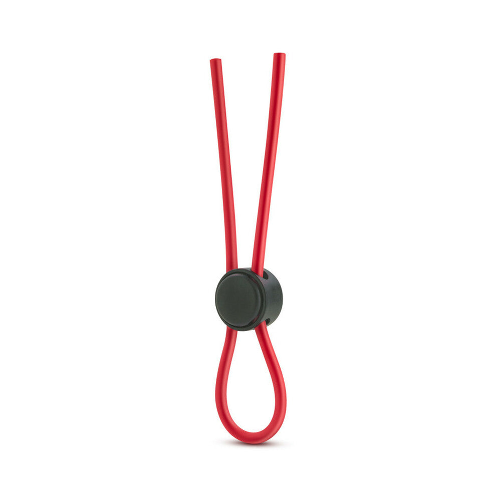 STAY HARD SILICONE LOOP LASSO/BOLO COCKRING RED