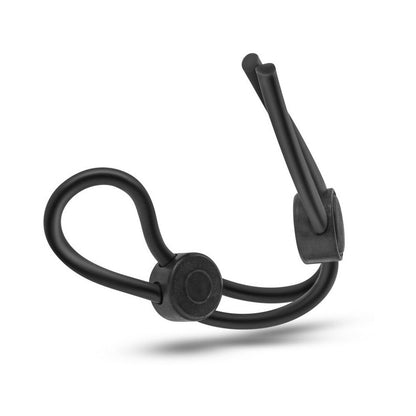 STAY HARD SILICONE DOUBLE LOOP LASSO/BOLO COCKRING BLACK