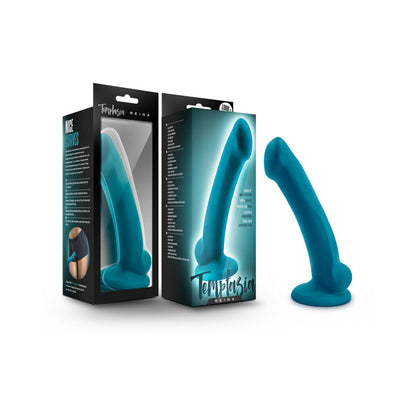 BLUSH - TEMPTASIA REINA 7 IN. SILICONE DILDO TEAL