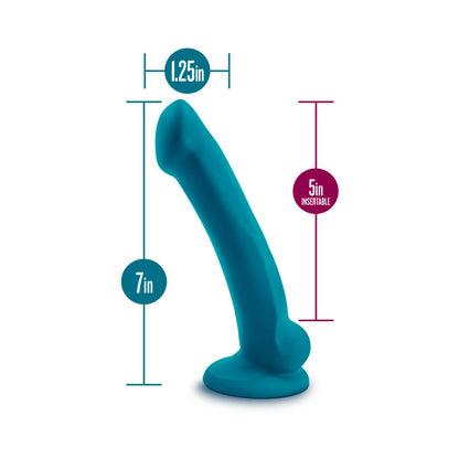 TEMPTASIA REINA 7 IN. SILICONE DILDO TEAL