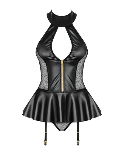 OBSESSIVE - 859-COR-1 CORSET & PANTIES  S/M