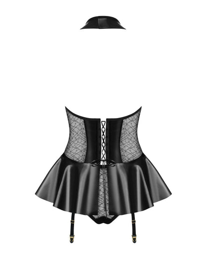 OBSESSIVE - 859-COR-1 CORSET & PANTIES L/XL