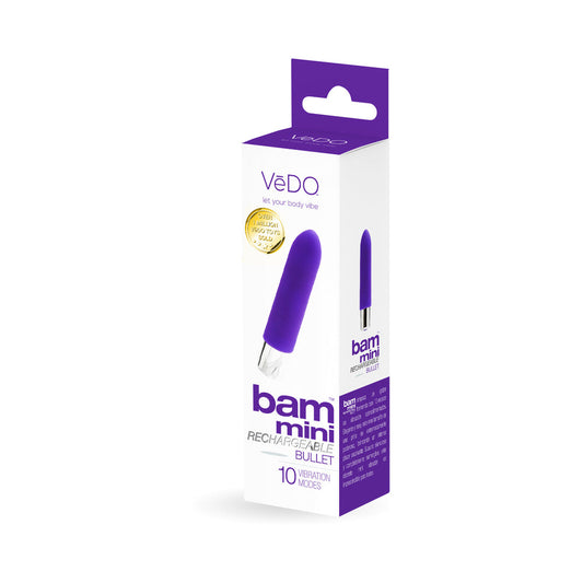 VEDO - BAM MINI RECHARGEABLE BULLET VIBE - INDIGO