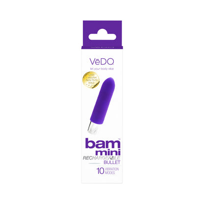 VEDO BAM MINI RECHARGEABLE BULLET VIBE - INDIGO