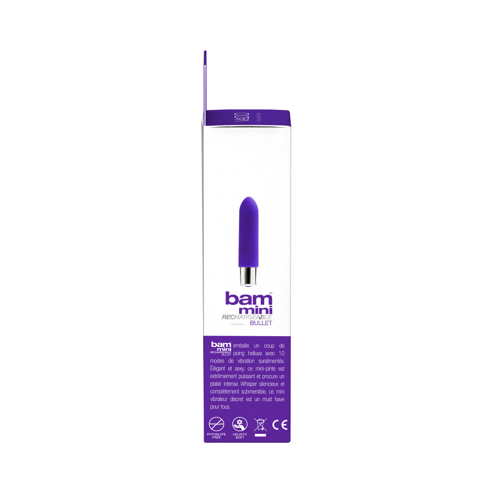 VEDO - VIBRADOR TIPO BALA RECARGABLE BAM MINI - ÍNDIGO