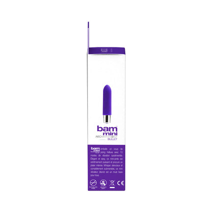 VEDO - VIBRADOR TIPO BALA RECARGABLE BAM MINI - ÍNDIGO