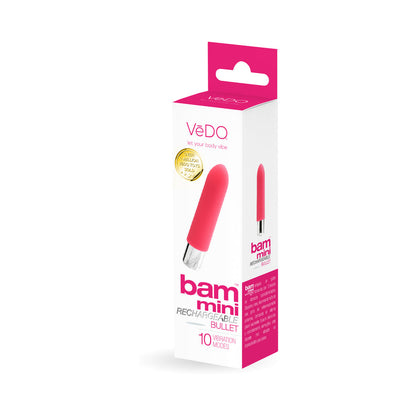 VEDO BAM MINI RECHARGEABLE BULLET VIBE - FOXY PINK