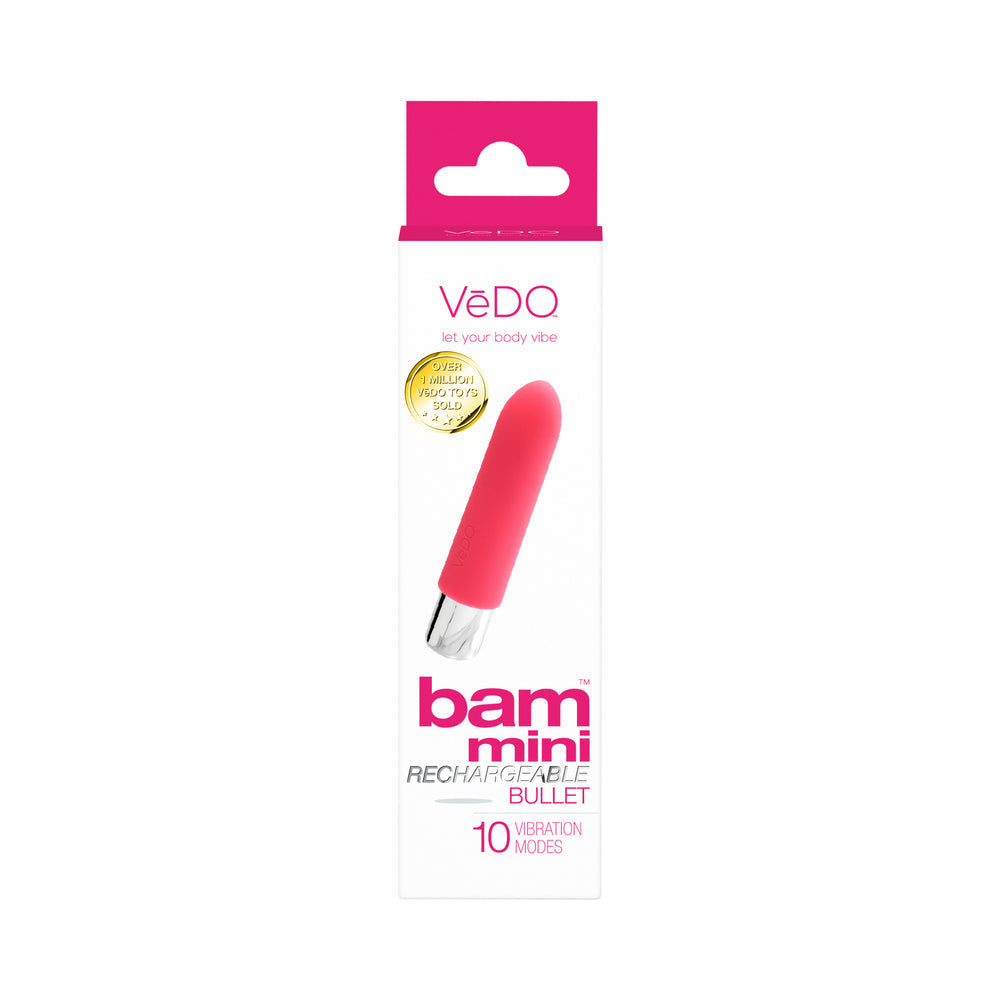 VEDO - BAM MINI RECHARGEABLE BULLET VIBE - FOXY PINK