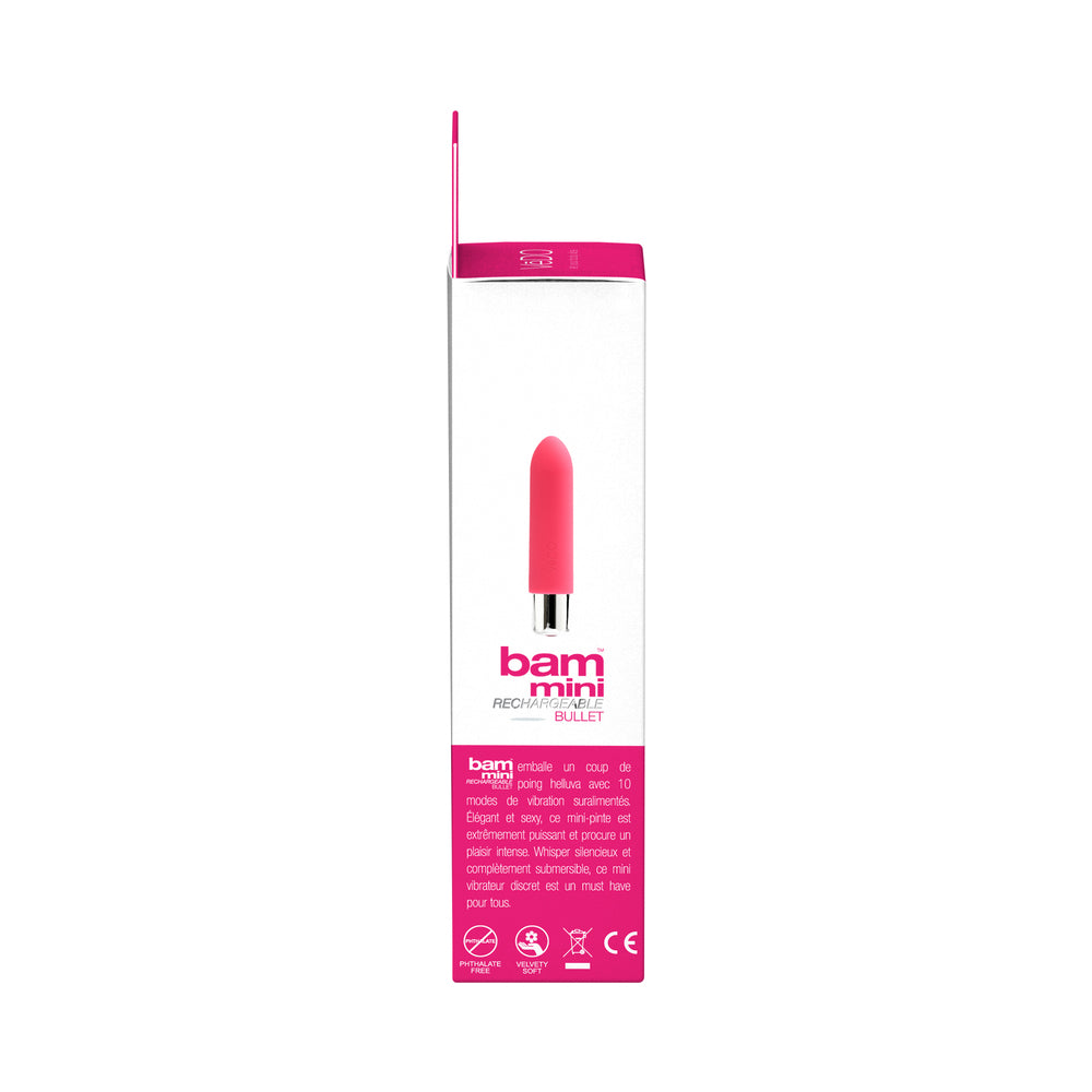 VEDO - BAM MINI RECHARGEABLE BULLET VIBE - FOXY PINK