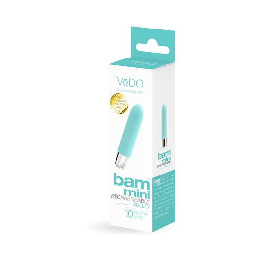 VEDO - BAM MINI RECHARGEABLE BULLET VIBE - TEASE ME TURQUOISE