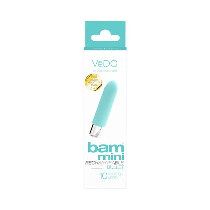 VEDO - BAM MINI RECHARGEABLE BULLET VIBE - TEASE ME TURQUOISE