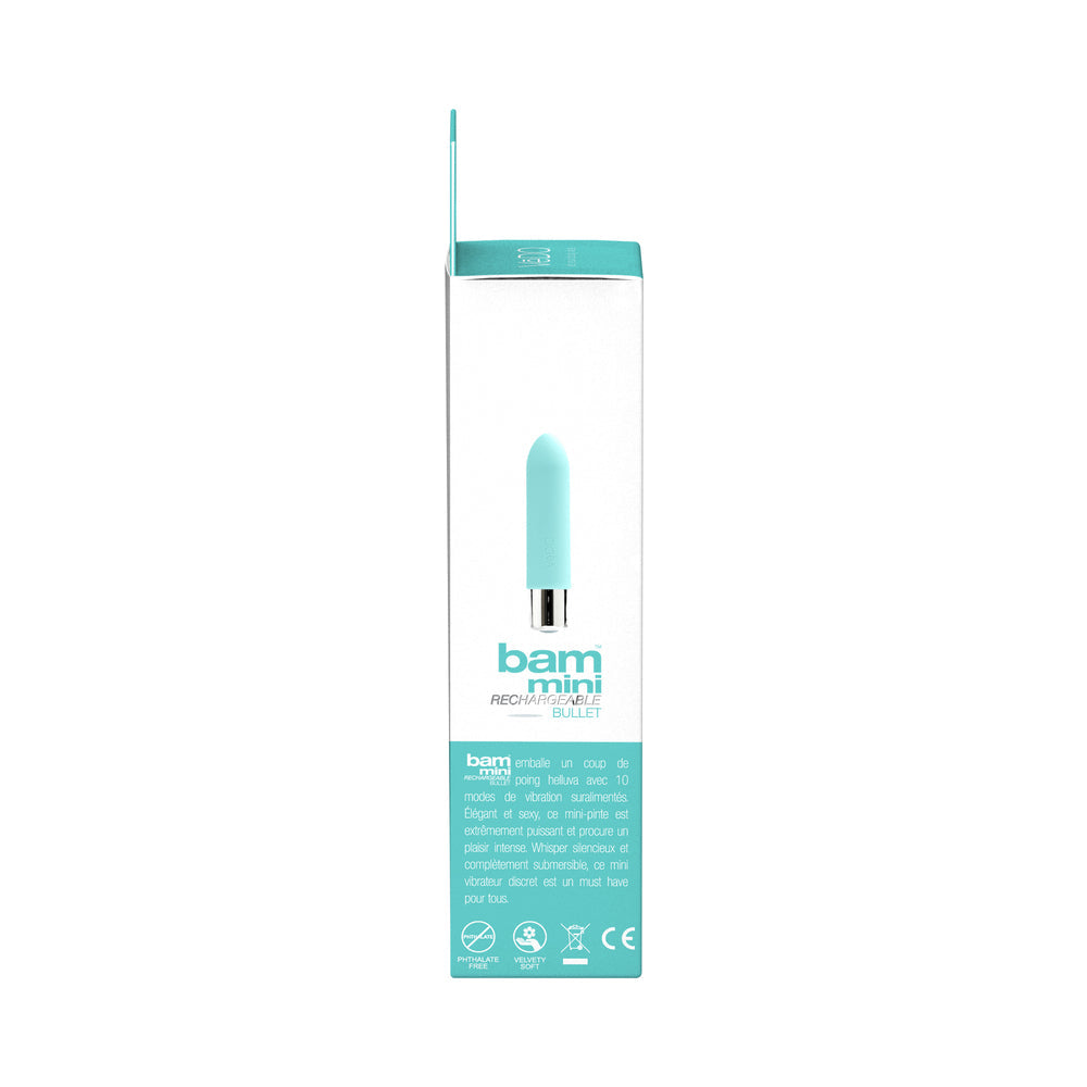 VEDO - BAM MINI RECHARGEABLE BULLET VIBE - TEASE ME TURQUOISE