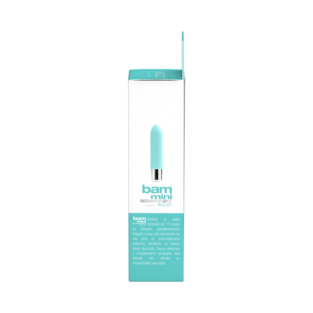 VEDO - BAM MINI RECHARGEABLE BULLET VIBE - TEASE ME TURQUOISE