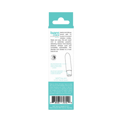 VEDO - BAM MINI RECHARGEABLE BULLET VIBE - TEASE ME TURQUOISE