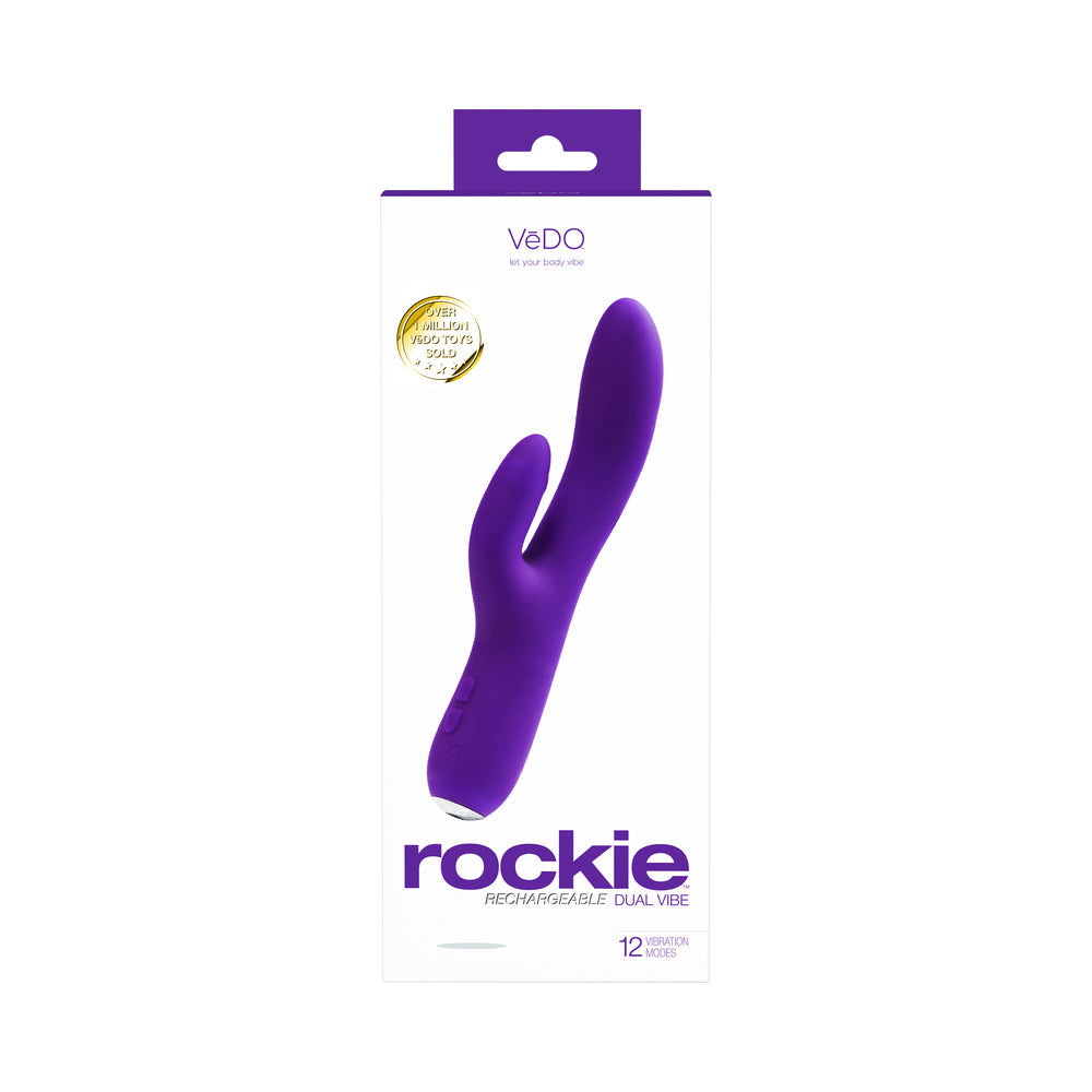 VEDO ROCKIE RECHARGEABLE DUAL VIBE - INTO YOU INDIGO