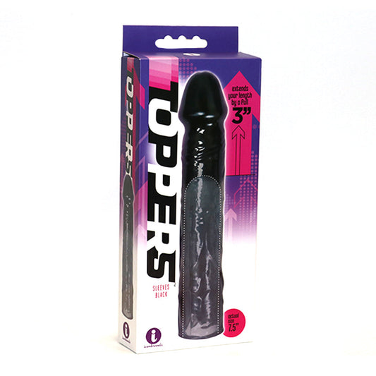 ICON BRANDS - THE 9''S, TOPPERS - BLACK, EXTENDER SLEEVE