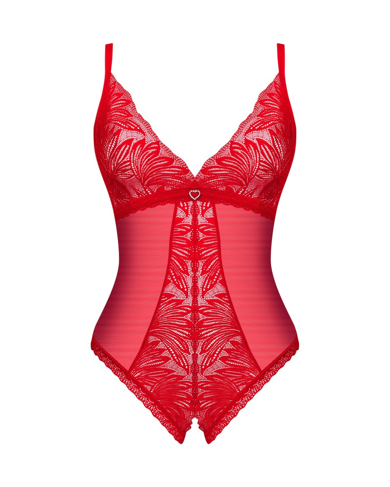 OBSESSIVE - CHILISA CROTCHLESS TEDDY   XS/S