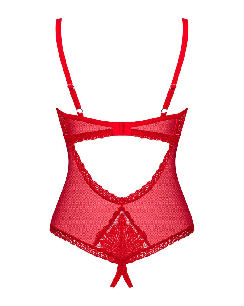 OBSESSIVE - CHILISA CROTCHLESS TEDDY   XS/S