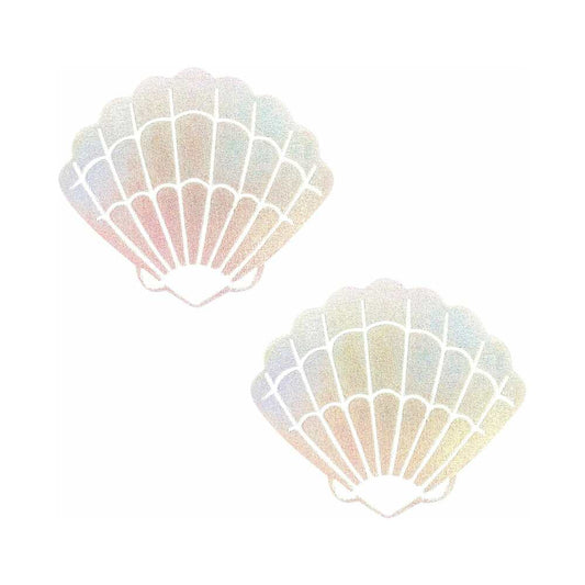 NEVA NUDE PASTY SHELL HOLOGRAPHIC