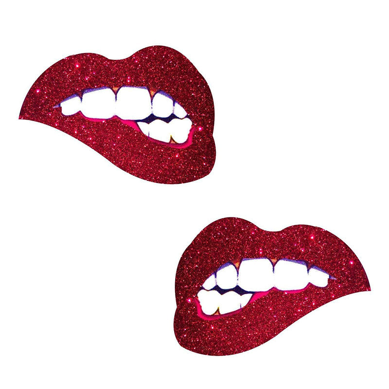 NEVA NUDE - PASTY BITE ME LIPS PURPURINA ROJA