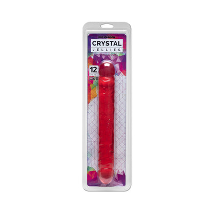 DOC JOHNSON - CRYSTAL JELLIES DOUBLE DONG JR. 12IN