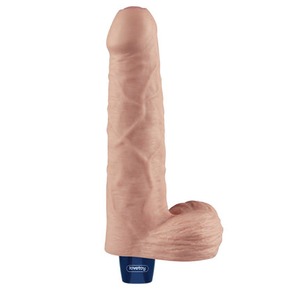 LOVETOY - 9" REAL SOFTEE RECHARGEABLE VIBRATING DILDO (FLESH)