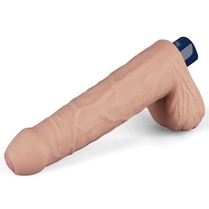 LOVETOY - 9" REAL SOFTEE RECHARGEABLE VIBRATING DILDO (FLESH)