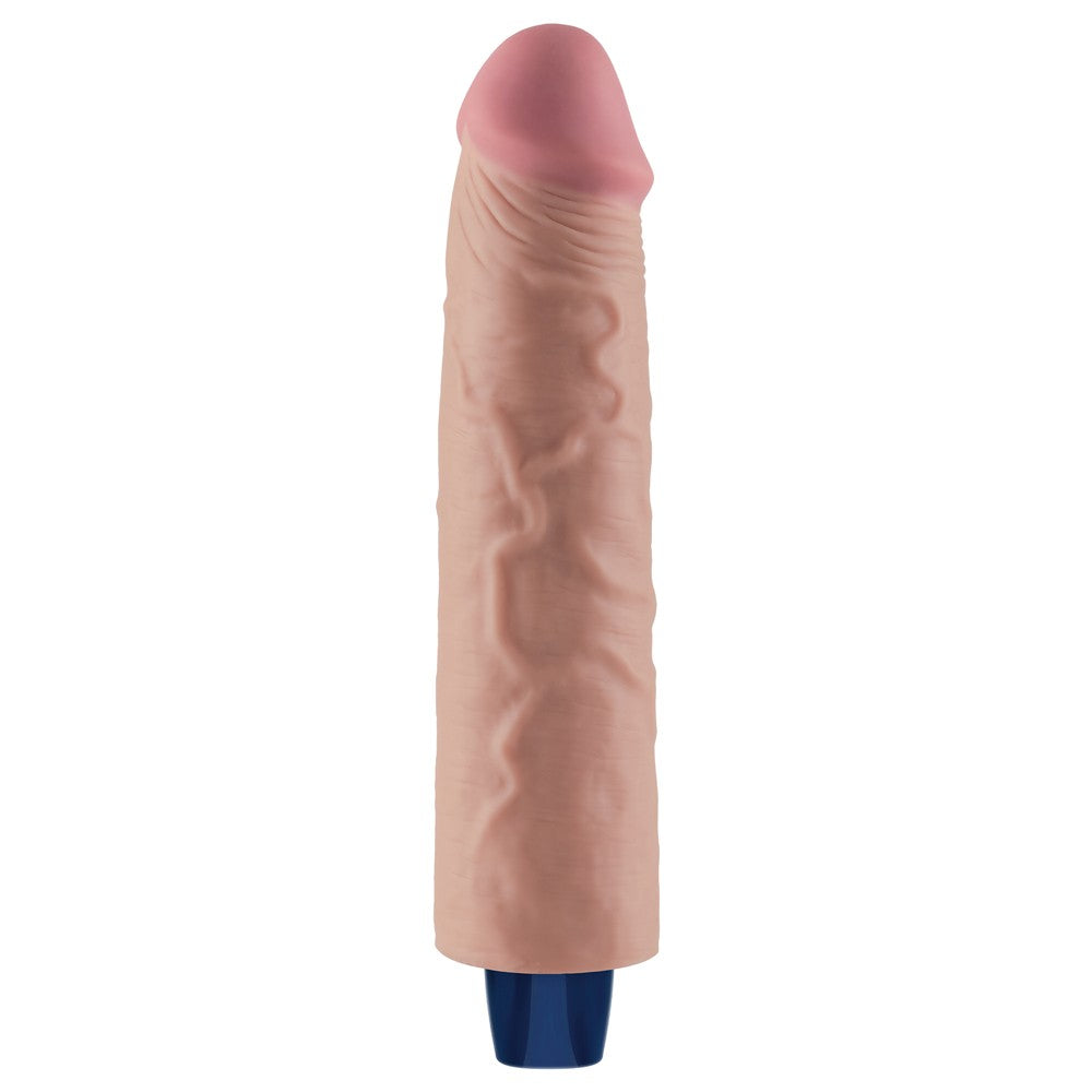 LOVETOY - 9.5" REAL SOFTEE RECHARGEABLE VIBRATING DILDO(FLESH)