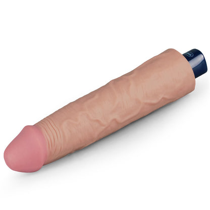 LOVETOY - 9.5" REAL SOFTEE RECHARGEABLE VIBRATING DILDO(FLESH)