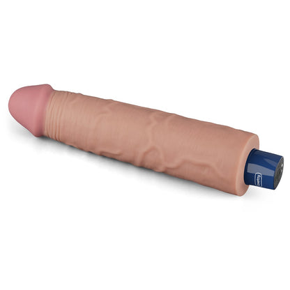 LOVETOY - 9.5" REAL SOFTEE RECHARGEABLE VIBRATING DILDO(FLESH)