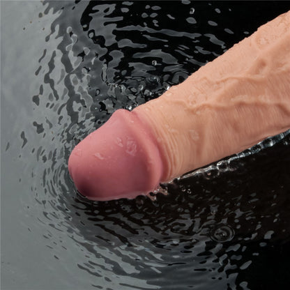 LOVETOY - 10" REAL SOFTEE RECHARGEABLE VIBRATING DILDO(FLESH)_B15O50_4